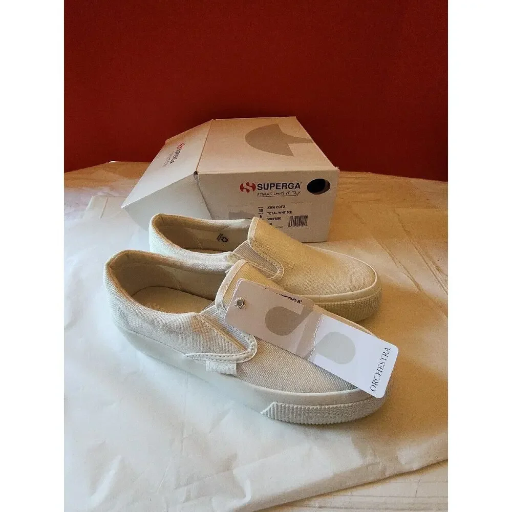 Superga 2306 Cotu White Womens Shoes Size 7.5 M Fashion Sneakers Platform